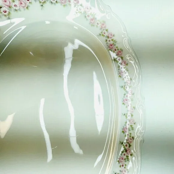 Vintage MITTERTEICH 15" Oval Serving Platter LADY BEATRICE Gilded Rims Germany - Picture 9 of 16